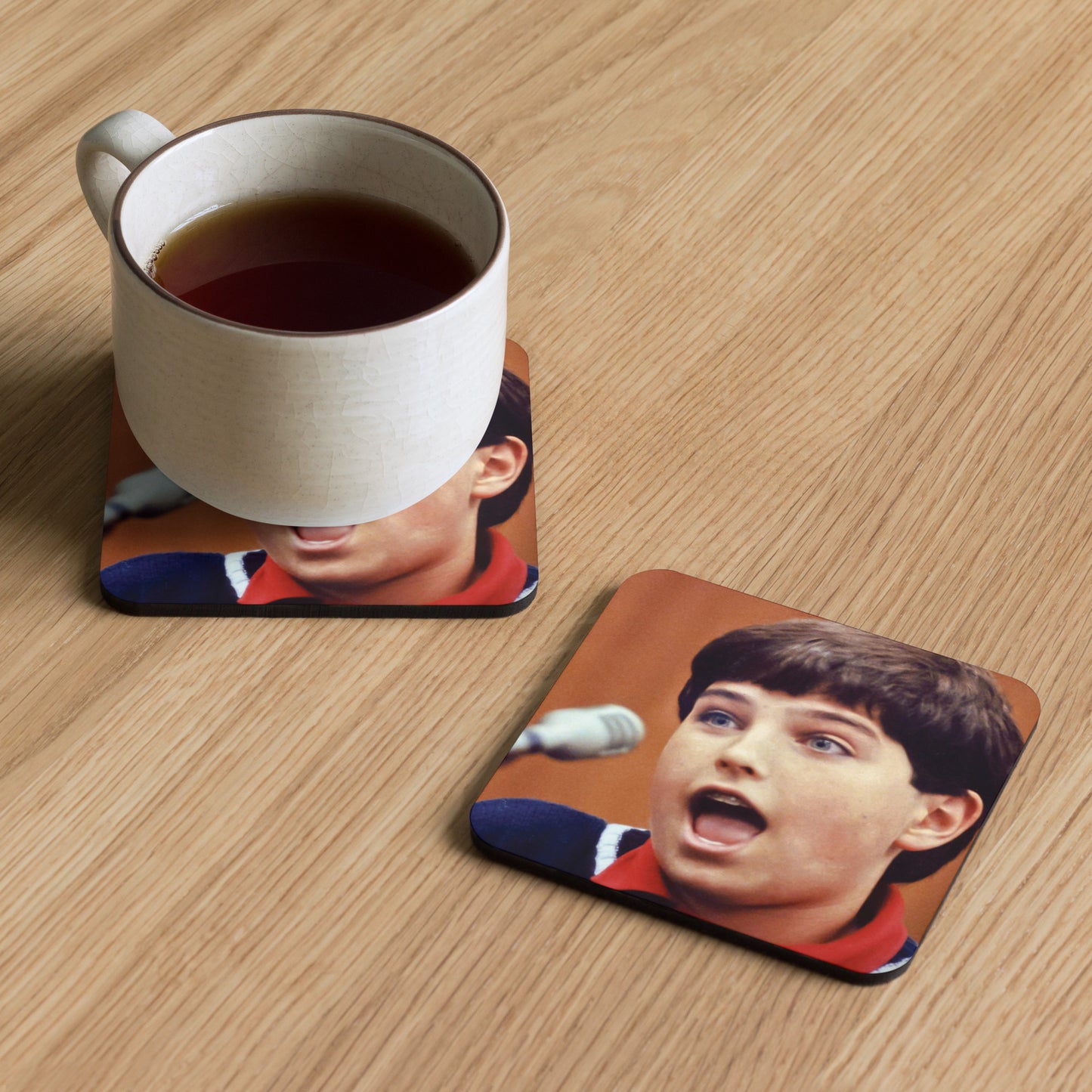 "The Witness" Cork-back coaster