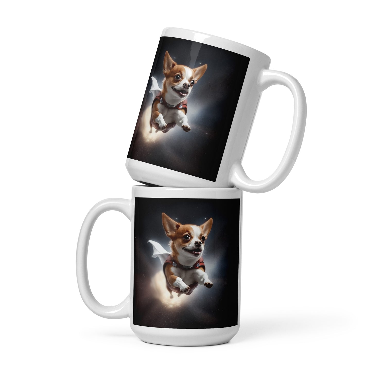 The Marisol "Super Chi" White glossy mug